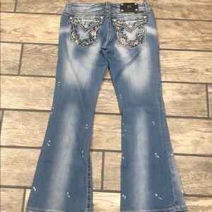 Miss Me light wash flare size 29